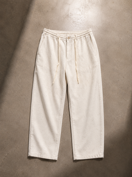 Linen pants off white