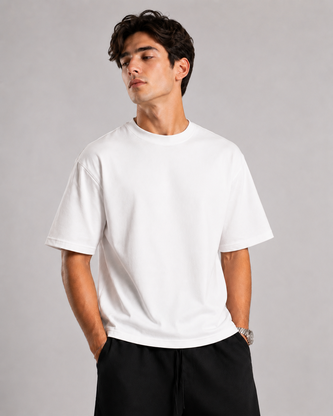 Boxy fit T-shirt white