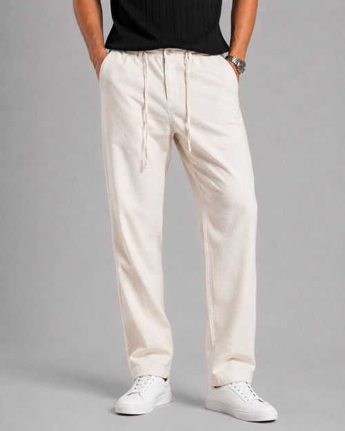 Off white linen pants