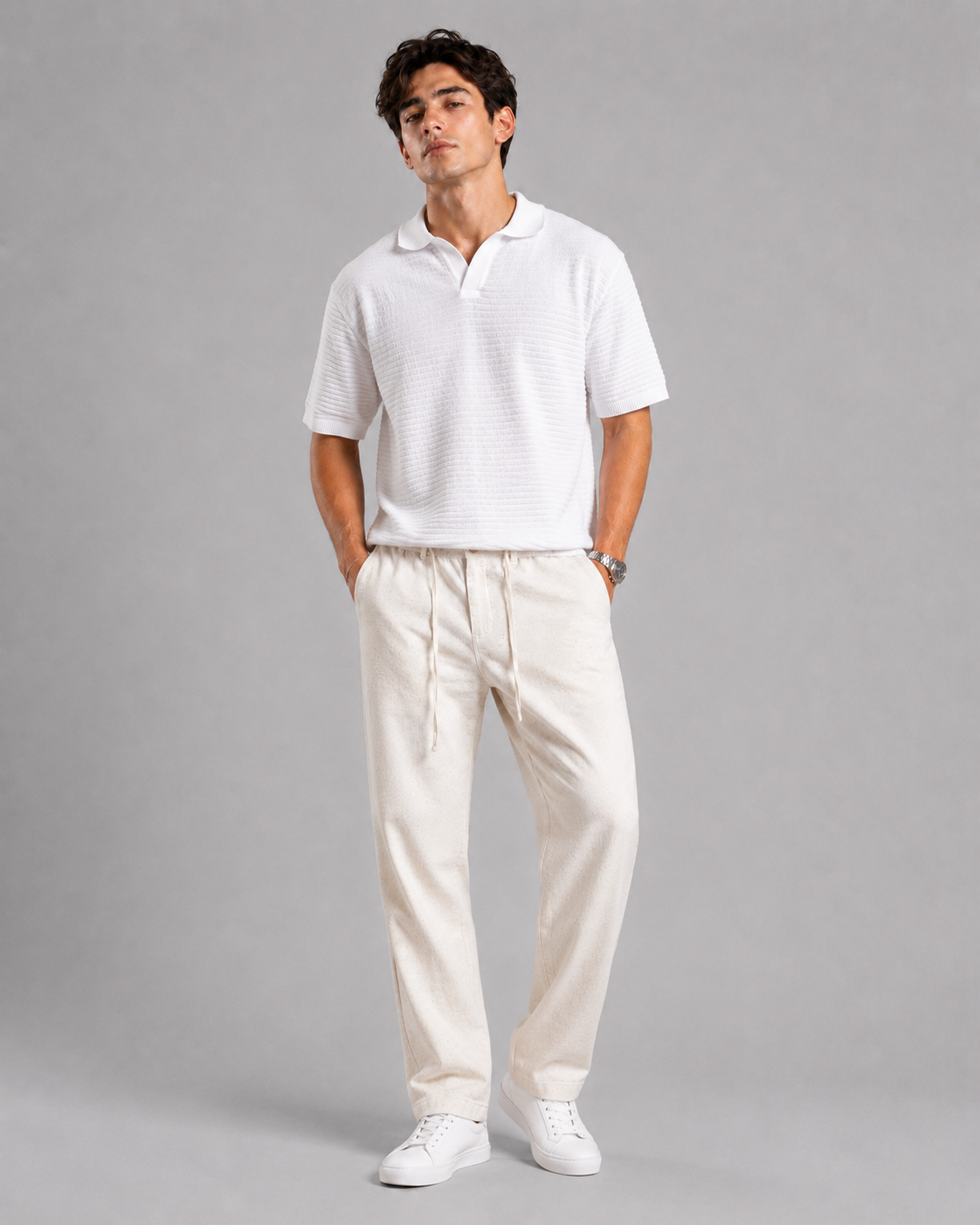 The Complete Look - Polo and Linen Pants