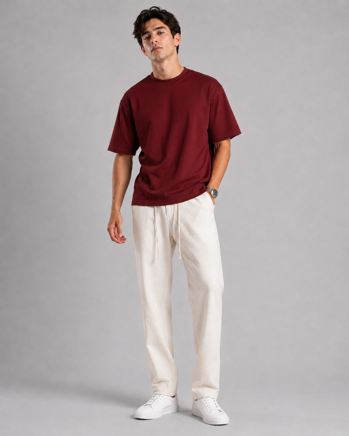 The Everyday Duo - Boxy T-Shirt and Linen Pants