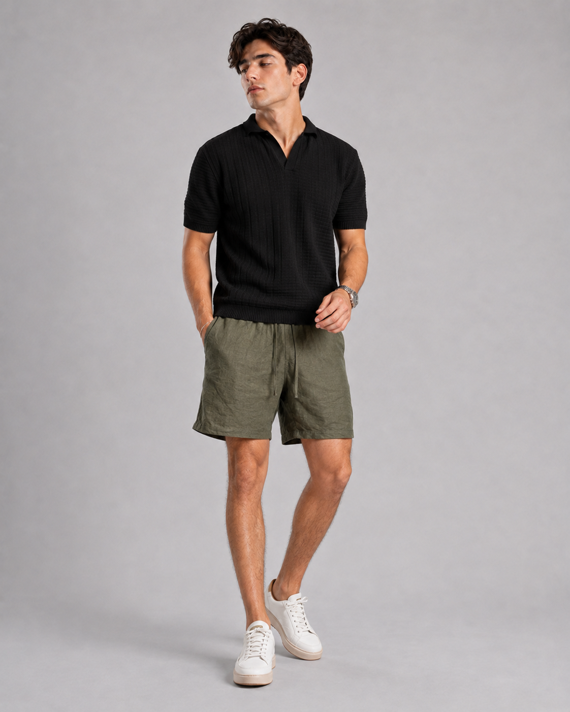 The Weekend Look - Linen Short and Trico